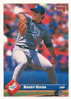 #614 Bob Ojeda - Los Angeles Dodgers - 1993 Donruss Baseball