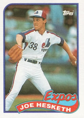 #614 Joe Hesketh - Montreal Expos - 1989 Topps Baseball
