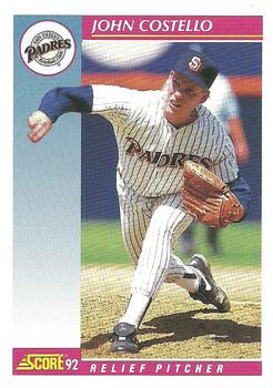 #614 John Costello - San Diego Padres - 1992 Score Baseball