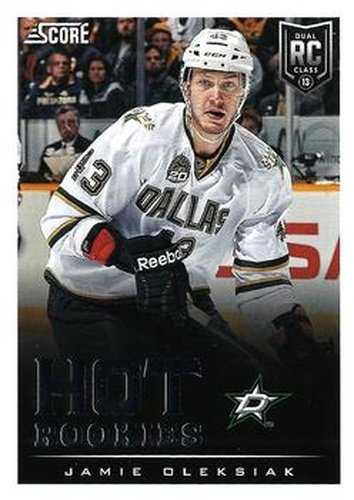 #614 Jamie Oleksiak - Dallas Stars - 2013-14 Score Hockey