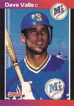 #614 Dave Valle - Seattle Mariners - 1989 Donruss Baseball