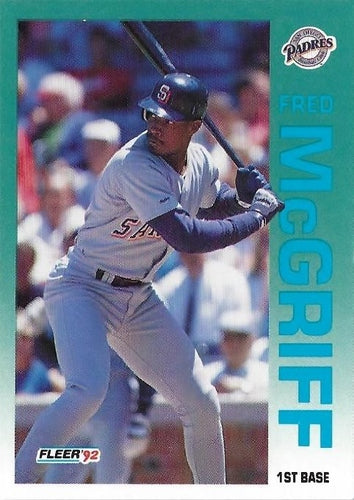 #614 Fred McGriff - San Diego Padres - 1992 Fleer Baseball