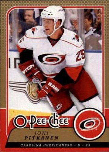 #614 Joni Pitkanen - Carolina Hurricanes - 2008-09 O-Pee-Chee Hockey