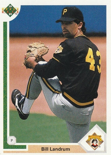 #614 Bill Landrum - Pittsburgh Pirates - 1991 Upper Deck Baseball