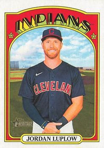 #614 Jordan Luplow - Cleveland Indians - 2021 Topps Heritage Baseball