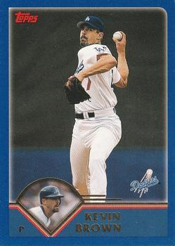 #614 Kevin Brown - Los Angeles Dodgers - 2003 Topps Baseball