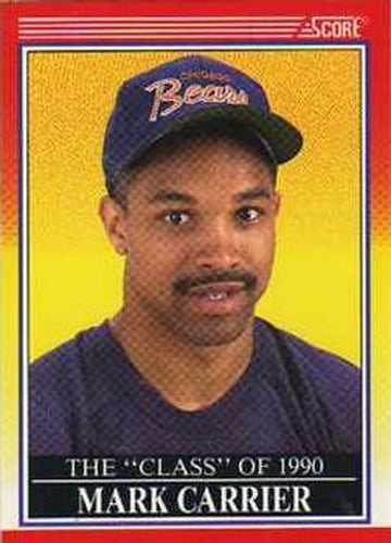 #614 Mark Carrier - Chicago Bears - 1990 Score Football