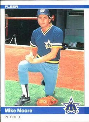#614 Mike Moore - Seattle Mariners - 1984 Fleer Baseball