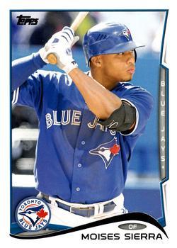 #614 Moises Sierra - Toronto Blue Jays - 2014 Topps Baseball