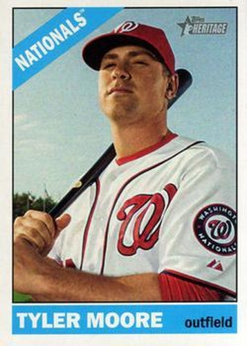 #614 Tyler Moore - Washington Nationals - 2015 Topps Heritage Baseball