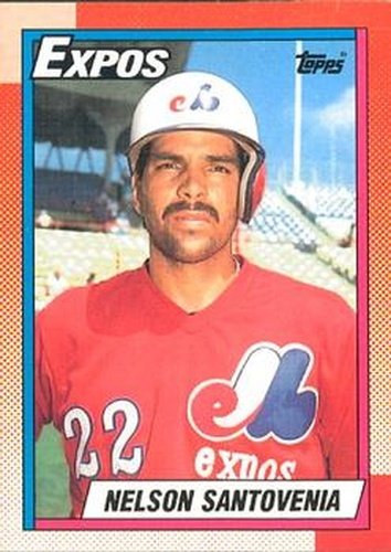 #614 Nelson Santovenia - Montreal Expos - 1990 O-Pee-Chee Baseball