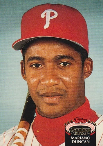 #614 Mariano Duncan - Philadelphia Phillies - 1992 Stadium Club Baseball