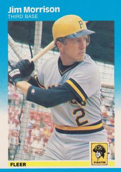 #614 Jim Morrison - Pittsburgh Pirates - 1987 Fleer Baseball