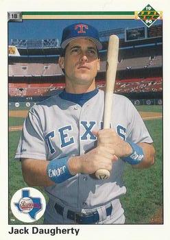 #614 Jack Daugherty - Texas Rangers - 1990 Upper Deck Baseball