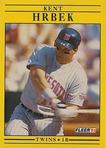 #614 Kent Hrbek - Minnesota Twins - 1991 Fleer Baseball