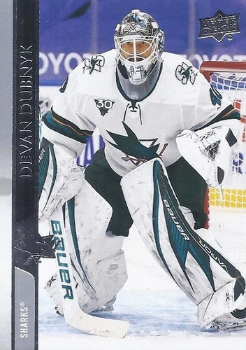 #614 Devan Dubnyk - San Jose Sharks - 2020-21 Upper Deck Hockey