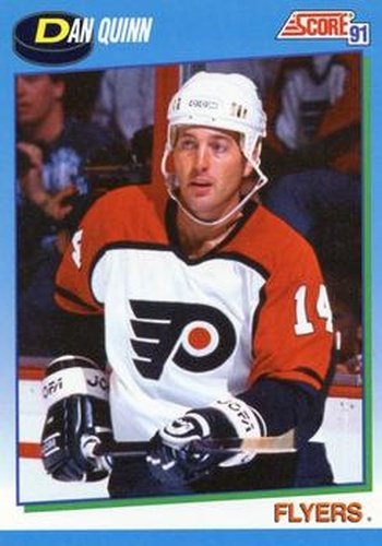 #615 Dan Quinn - Philadelphia Flyers - 1991-92 Score Canadian Hockey