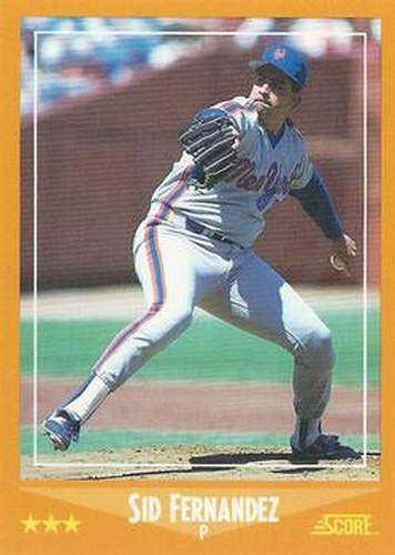 #615 Sid Fernandez - New York Mets - 1988 Score Baseball