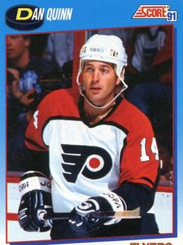 #615 Dan Quinn - Philadelphia Flyers - 1991-92 Score Canadian Bilingual Hockey