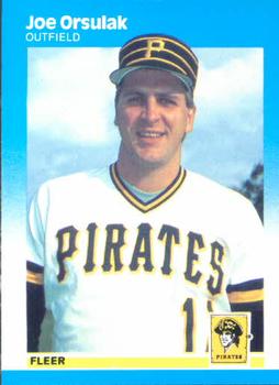 #615 Joe Orsulak - Pittsburgh Pirates - 1987 Fleer Baseball