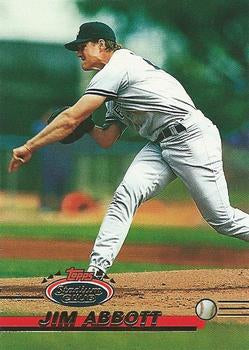 #615 Jim Abbott - New York Yankees - 1993 Stadium Club Baseball