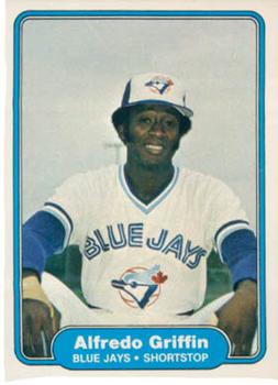 #615 Alfredo Griffin - Toronto Blue Jays - 1982 Fleer Baseball