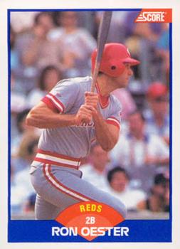 #615 Ron Oester - Cincinnati Reds - 1989 Score Baseball