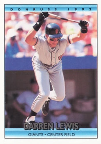 #615 Darren Lewis - San Francisco Giants - 1992 Donruss Baseball