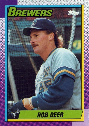 #615 Rob Deer - Milwaukee Brewers - 1990 Topps Baseball