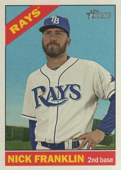 #615 Nick Franklin - Tampa Bay Rays - 2015 Topps Heritage Baseball