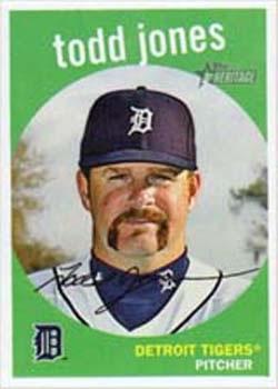 #615 Todd Jones - Detroit Tigers - 2008 Topps Heritage Baseball