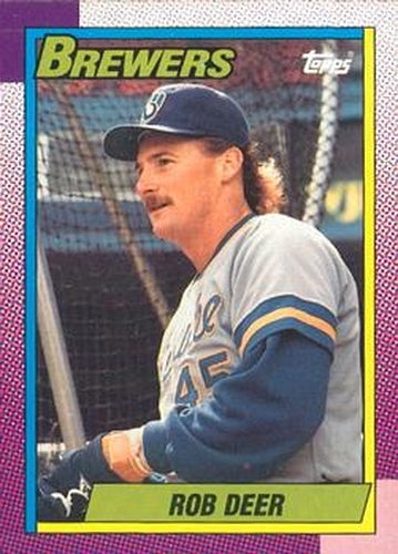 #615 Rob Deer - Milwaukee Brewers - 1990 O-Pee-Chee Baseball