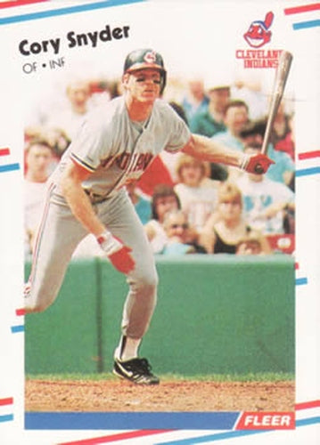#615 Cory Snyder - Cleveland Indians - 1988 Fleer Baseball