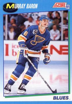 #616 Murray Baron - St. Louis Blues - 1991-92 Score Canadian Hockey