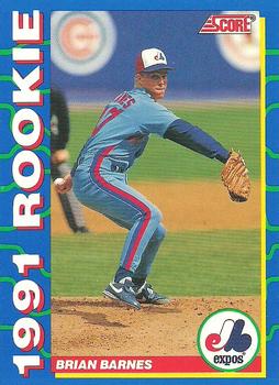 #10 Brian Barnes - Montreal Expos - 1991 Score Rookies Baseball