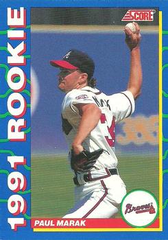 #13 Paul Marak - Atlanta Braves - 1991 Score Rookies Baseball
