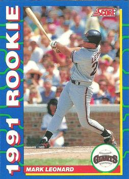 #18 Mark Leonard - San Francisco Giants - 1991 Score Rookies Baseball