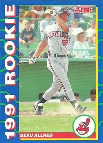 #22 Beau Allred - Cleveland Indians - 1991 Score Rookies Baseball