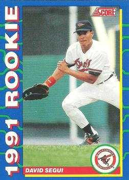#31 David Segui - Baltimore Orioles - 1991 Score Rookies Baseball