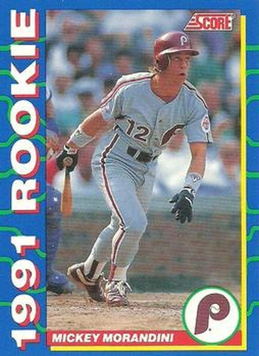 #33 Mickey Morandini - Philadelphia Phillies - 1991 Score Rookies Baseball