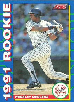 #39 Hensley Meulens - New York Yankees - 1991 Score Rookies Baseball