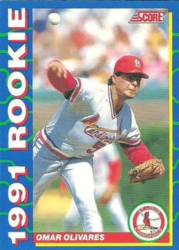 #5 Omar Olivares - St. Louis Cardinals - 1991 Score Rookies Baseball