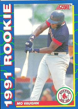 #6 Mo Vaughn - Boston Red Sox - 1991 Score Rookies Baseball