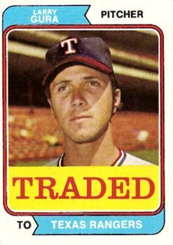 #616T Larry Gura - Texas Rangers - 1974 Topps - Traded Baseball
