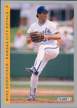#616 Mike Boddicker - Kansas City Royals - 1993 Fleer Baseball
