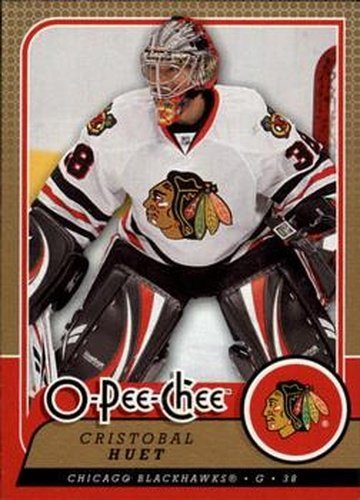 #616 Cristobal Huet - Chicago Blackhawks - 2008-09 O-Pee-Chee Hockey