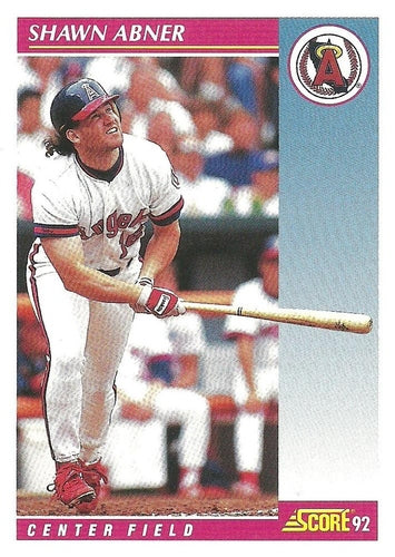 #616 Shawn Abner - California Angels - 1992 Score Baseball