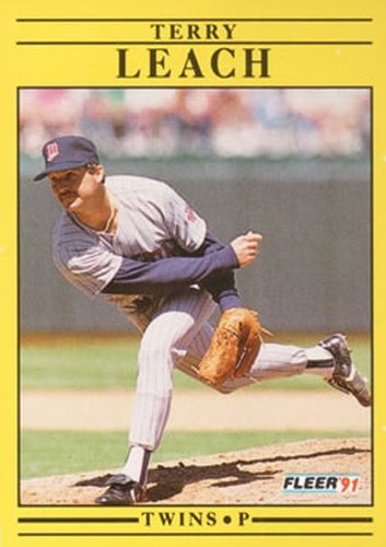 #616 Terry Leach - Minnesota Twins - 1991 Fleer Baseball