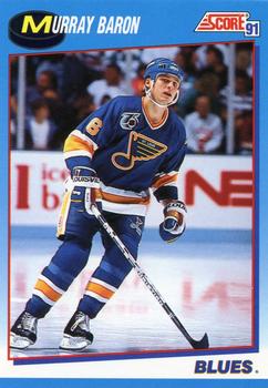 #616 Murray Baron - St. Louis Blues - 1991-92 Score Canadian Bilingual Hockey