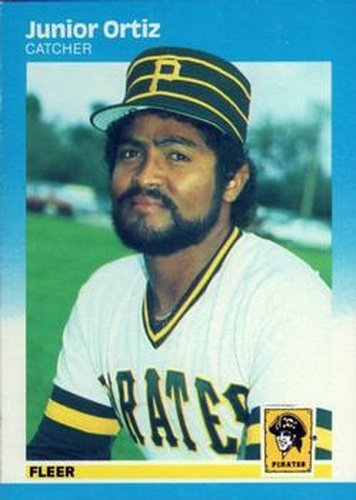 #616 Junior Ortiz - Pittsburgh Pirates - 1987 Fleer Baseball